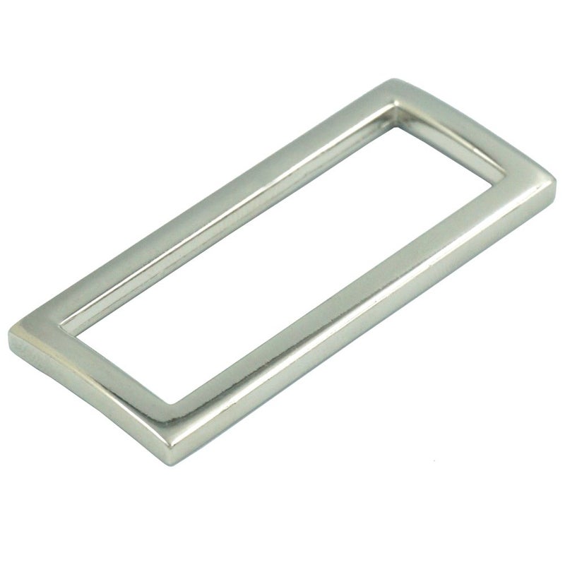 Bluemoona 20 Pcs - 1.5" 38mm Metal Rectangle Rings Webbing Buckles for Straps, Bags, Purses, Belting, Ribbon (Nickel)